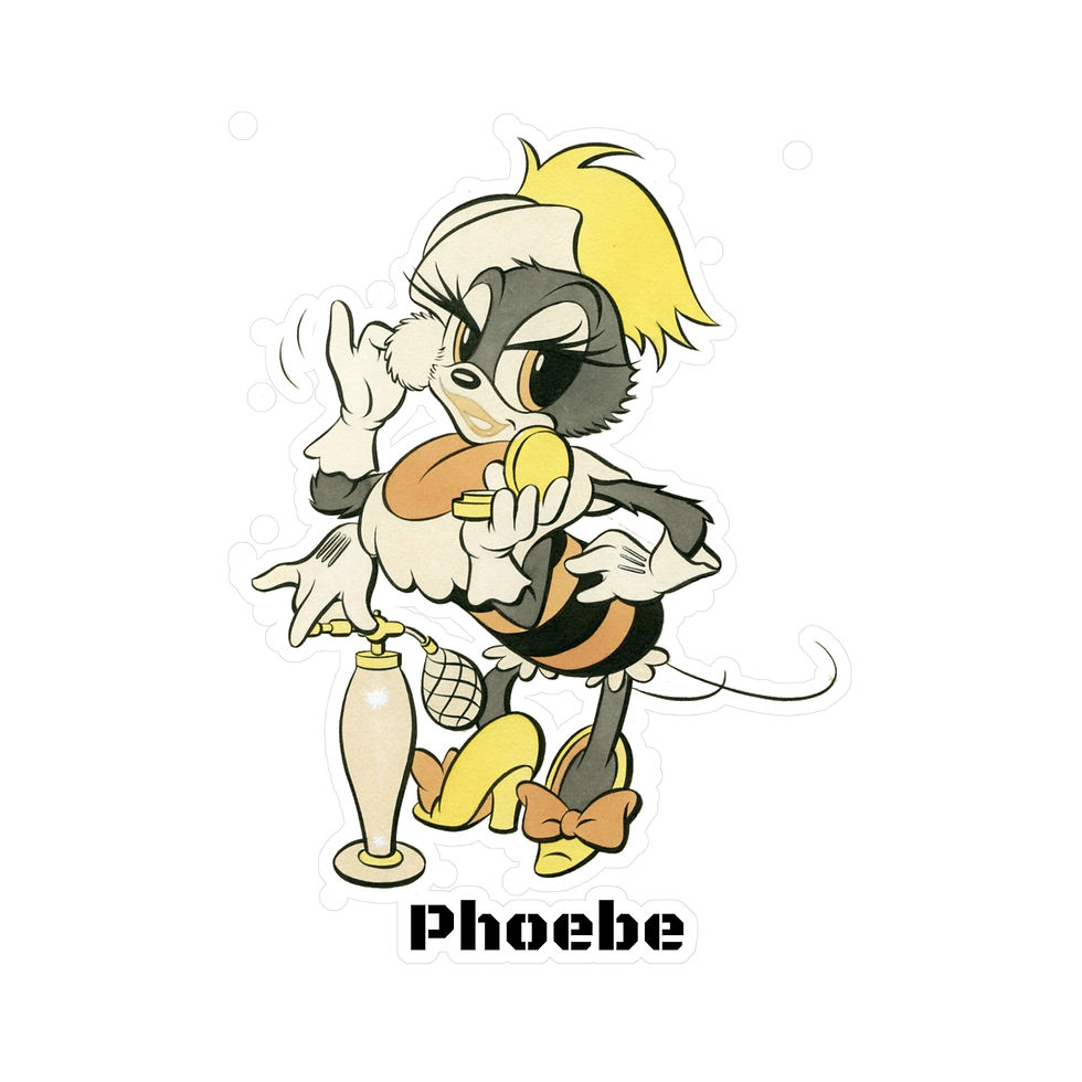 Thumbnail: Phoebe Vinyl Decals 4 sizes female Seabee Navy Seabees sticker