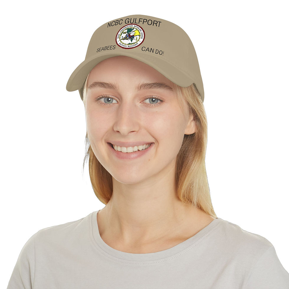 Thumbnail: NCBC GULFPORT Seabees Can Do! Low Profile Baseball Cap