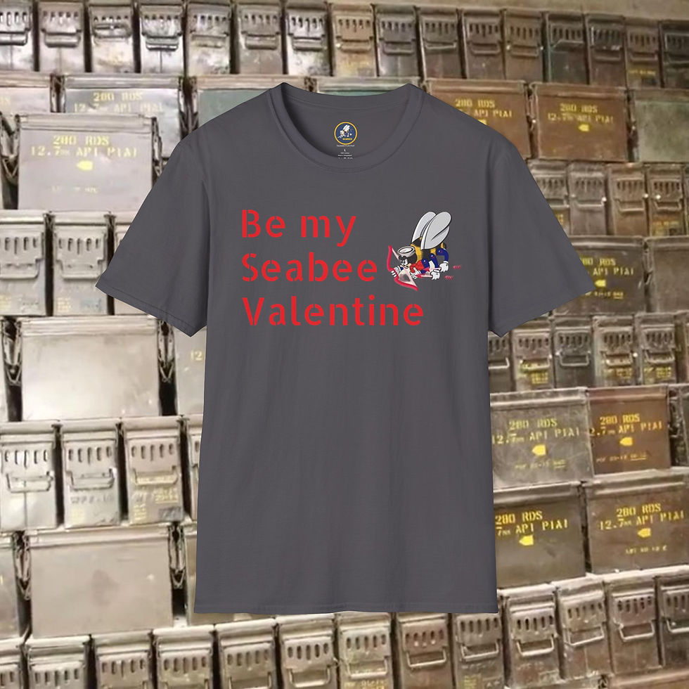 Thumbnail: Seabee Valentine T-shirt Softstyle  be my Valentine