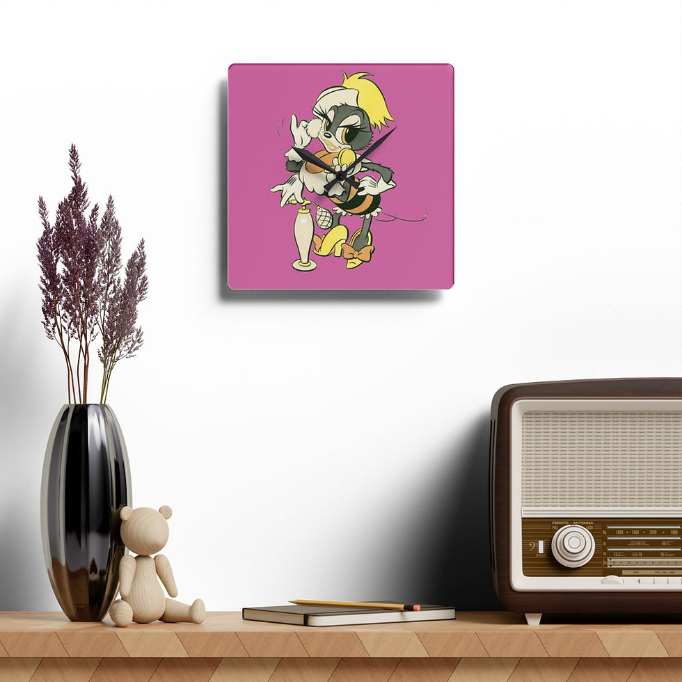 Thumbnail: PHOEBE Wall Clock Acrylic The Female Seabee