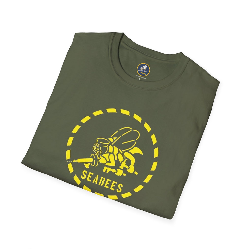 Thumbnail: CESE OD Green Unisex Softstyle T-Shirt, Seabees