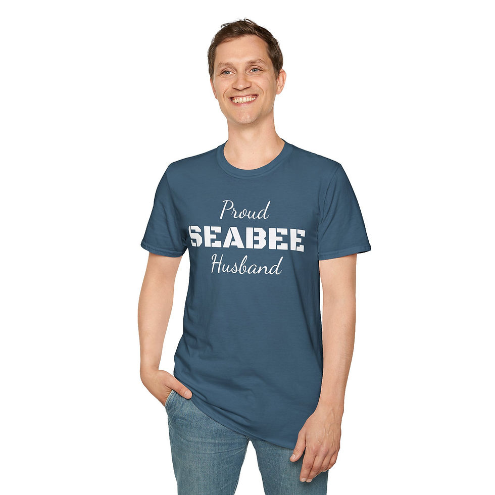 Thumbnail: SEABEE Husband Softstyle T-Shirt Seabees Support