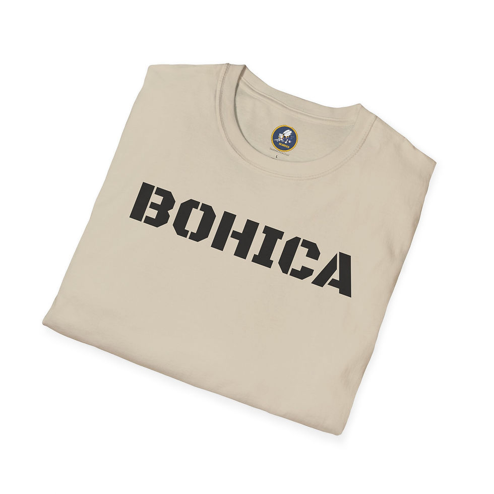 Thumbnail: BOHICA Unisex Softstyle T-Shirt, Seabees label