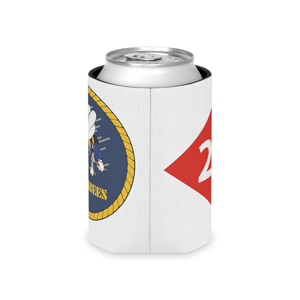 Thumbnail: 2 Sided Seabees NMCB 25 Beep Koozie Can Cooler Seabees Support 