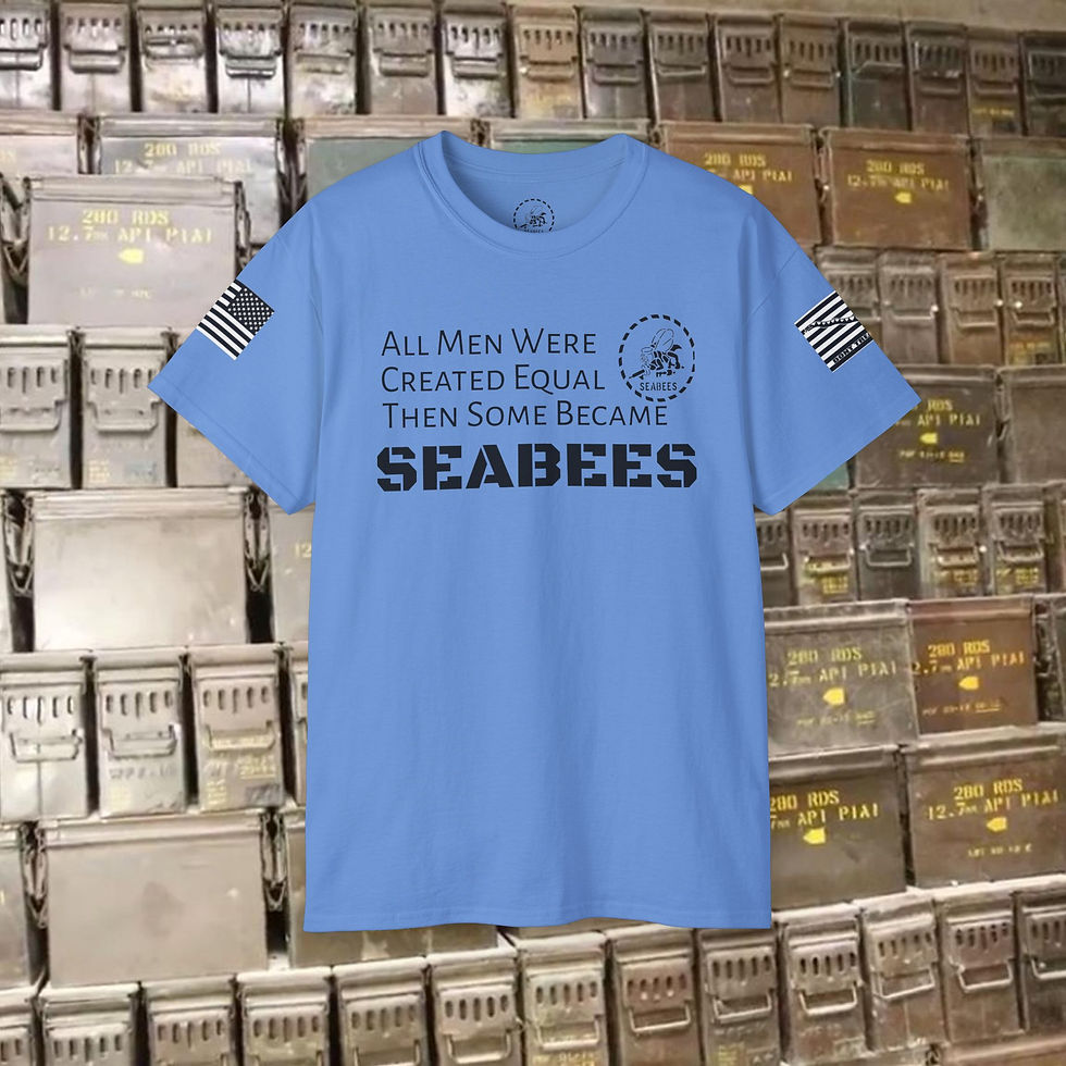 Thumbnail:  All Men Were Created Equal Seabees Ultra Cotton Tee Flag & Navy Jack tshirt