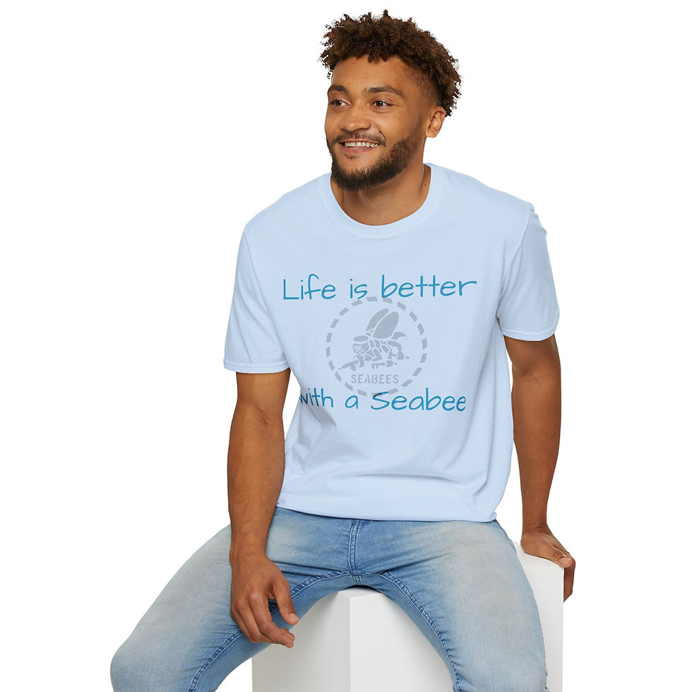 Thumbnail: Life Is Better With a Seabee T-Shirt — Seabees Stencil Tee