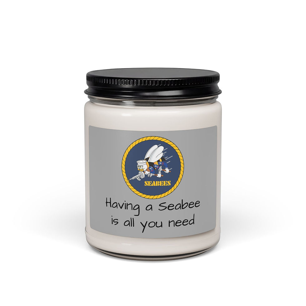 Thumbnail: Having a Seabee is all you need, 5 scents, Seabees, Scented Soy Candle, 9oz