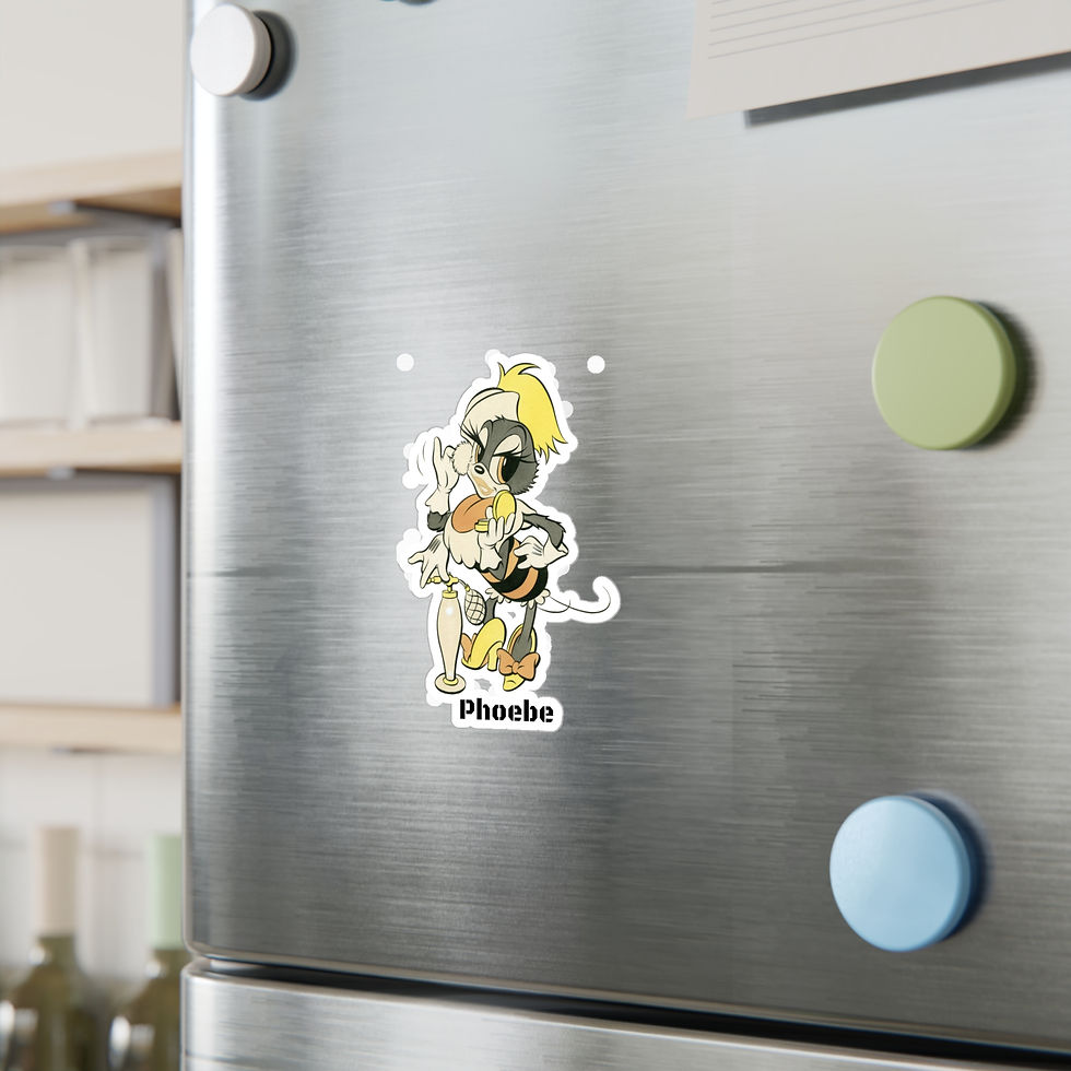 Thumbnail: Phoebe Vinyl Decals 4 sizes female Seabee Navy Seabees sticker