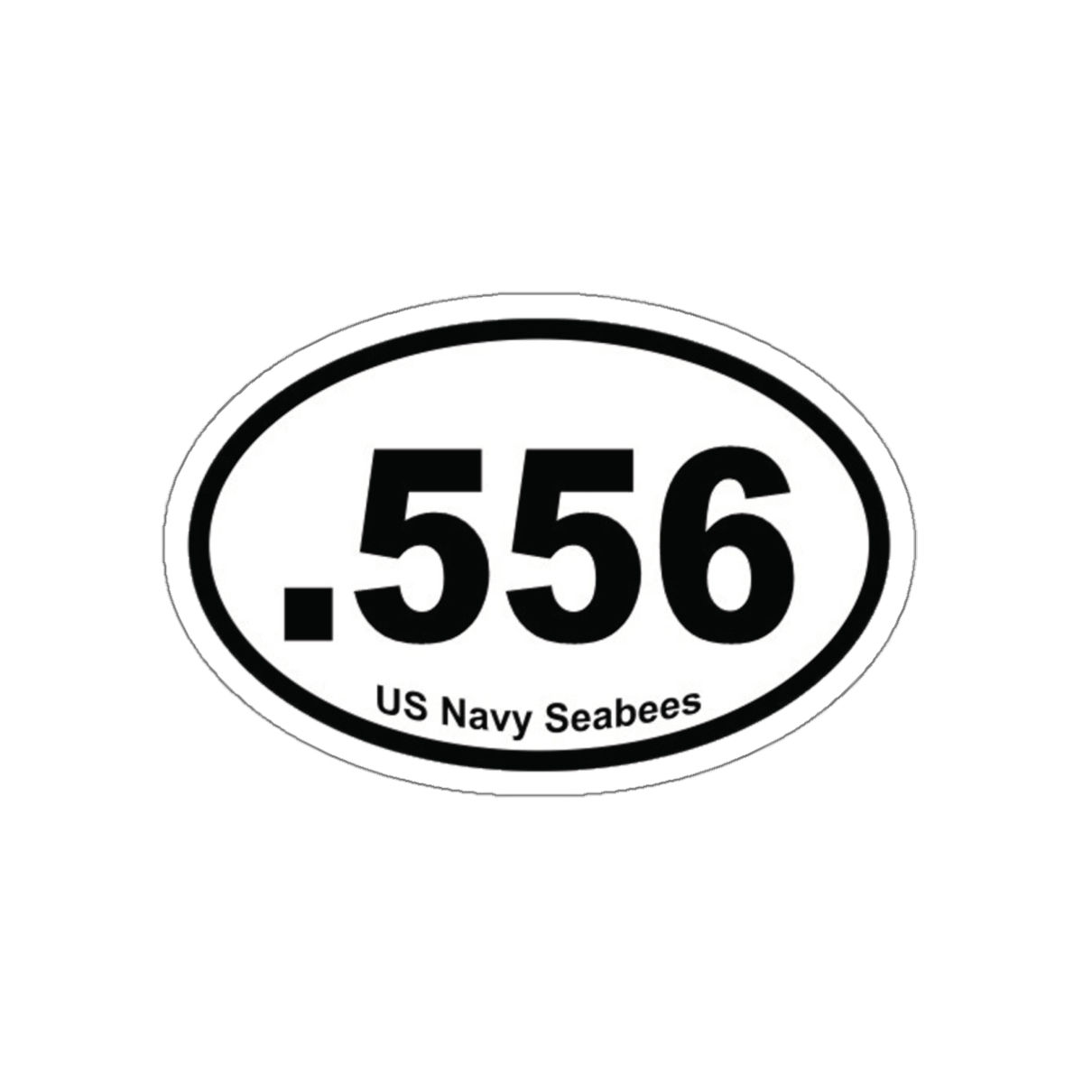 Navy Seabees .556 Caliber Die-Cut Sticker for car vehicle or locker
