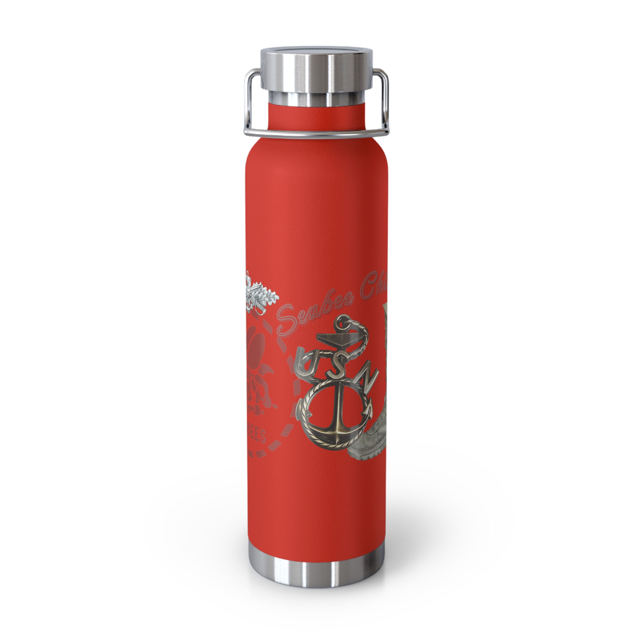 Seabee Chick Chief Copper Vacuum Insulated Bottle, 22oz Seabee high quality