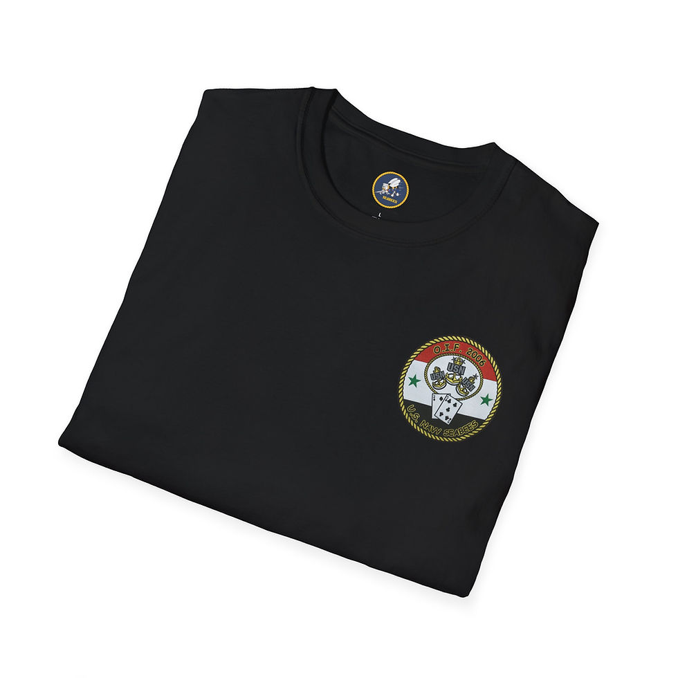 Thumbnail: NMCB 25 -2006 OIF Deployment Nostalgic Replica Unisex Softstyle T-Shirt Seabees 