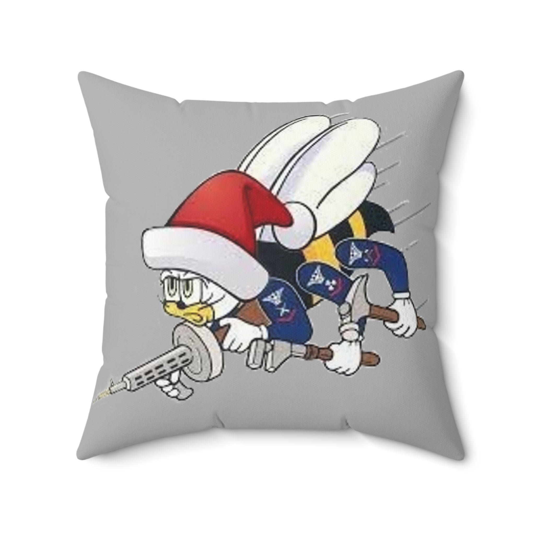 Santa Seabees Pillow Spun Polyester Square with filling
