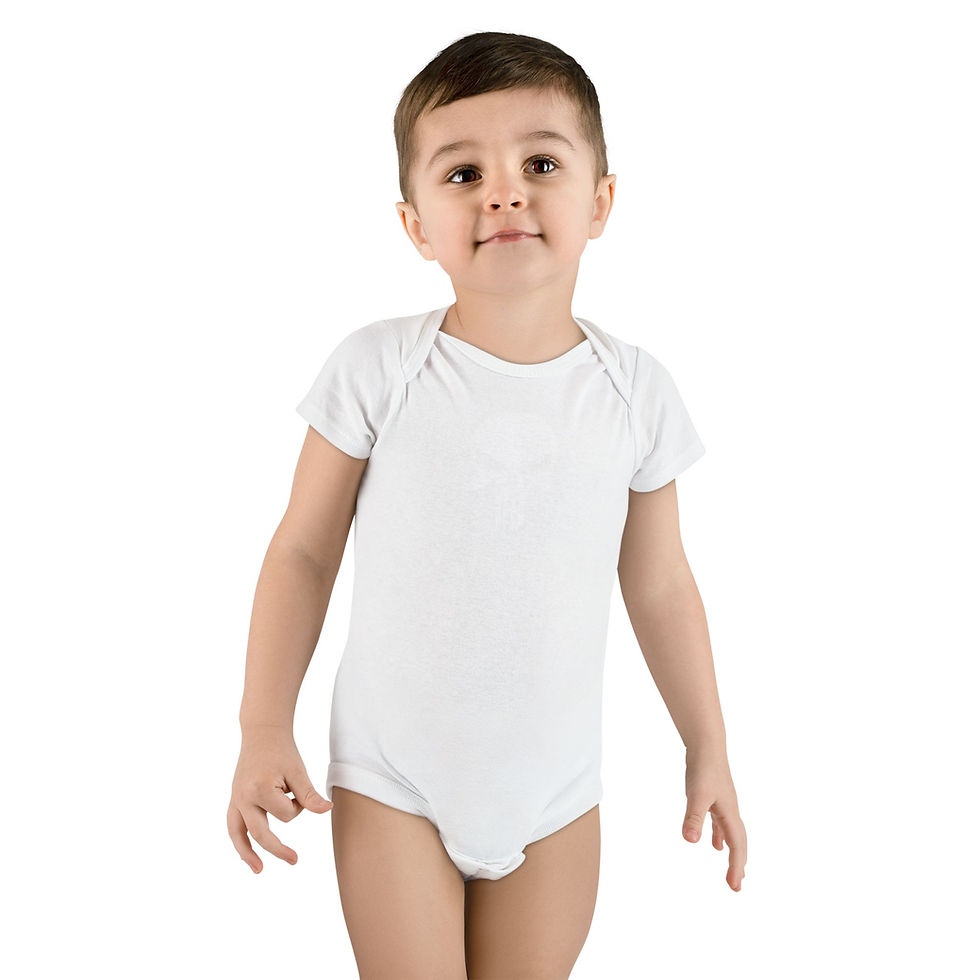 Thumbnail: white skull Baby Onesie, Infant Bodysuit, Newborn to 24 Months