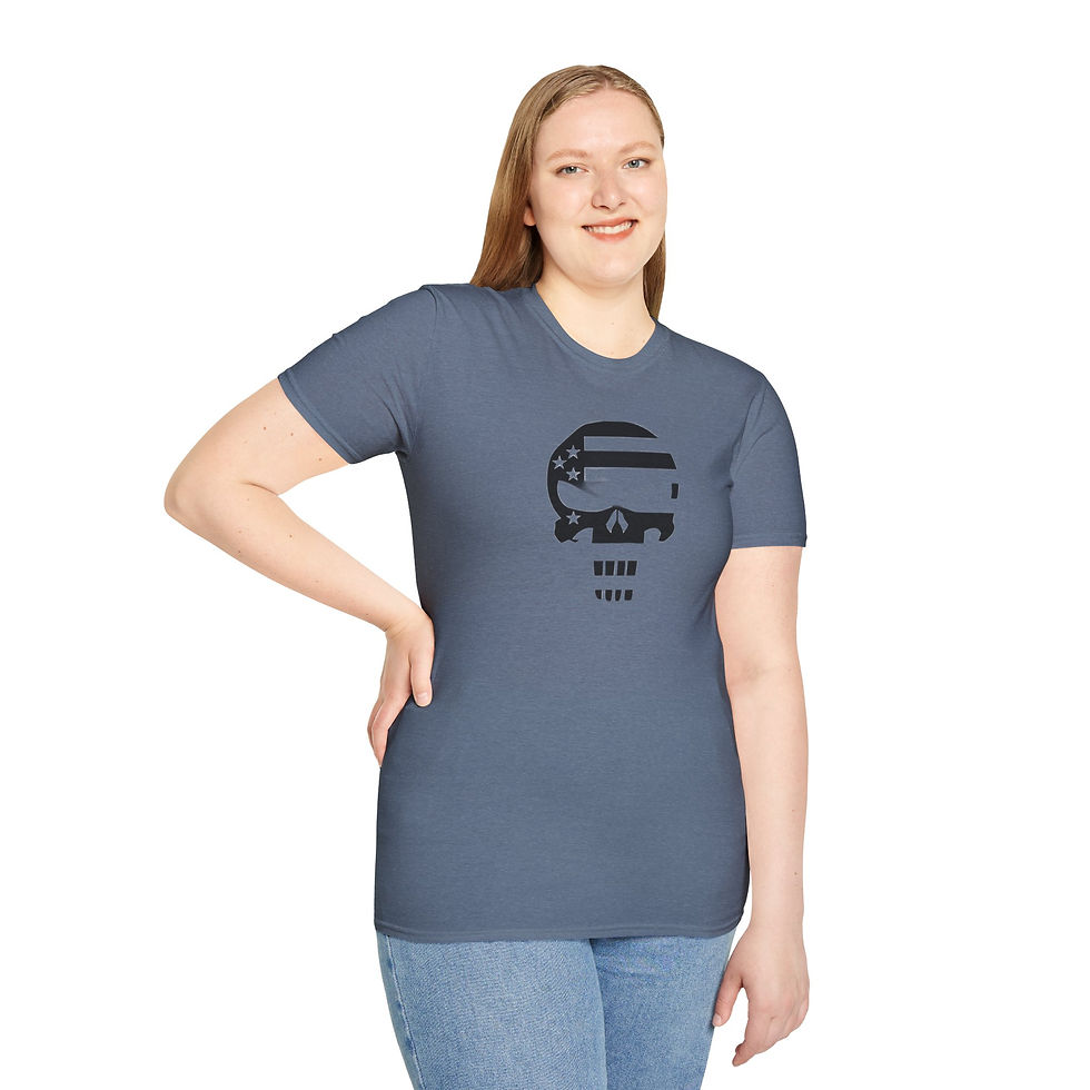Thumbnail: Punisher US Flag T-Shirt, Unisex Softstyle