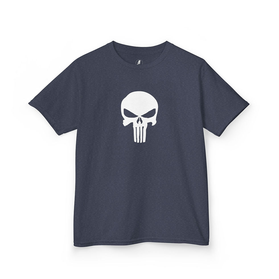 Thumbnail: Kids "Punisher" Graphic Tee — Funny Pun T-Shirt for Boys & Girls