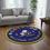 Thumbnail: Ron Beehive Seabees Round Rug 60 inch 