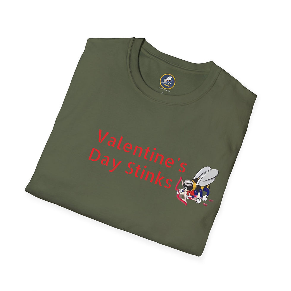 Thumbnail: Cupid Seabee T-shirt Softstyle Valentine's Day Stinks