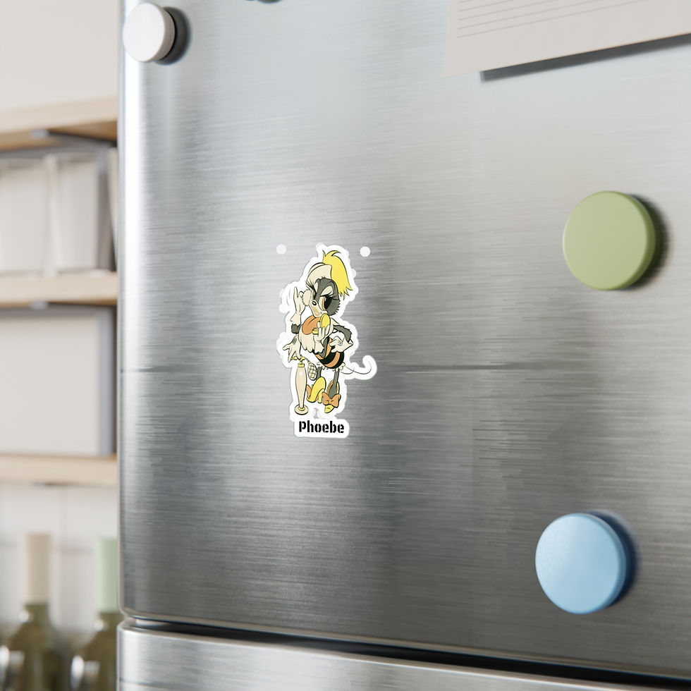 Thumbnail: Phoebe Vinyl Decals 4 sizes female Seabee Navy Seabees sticker