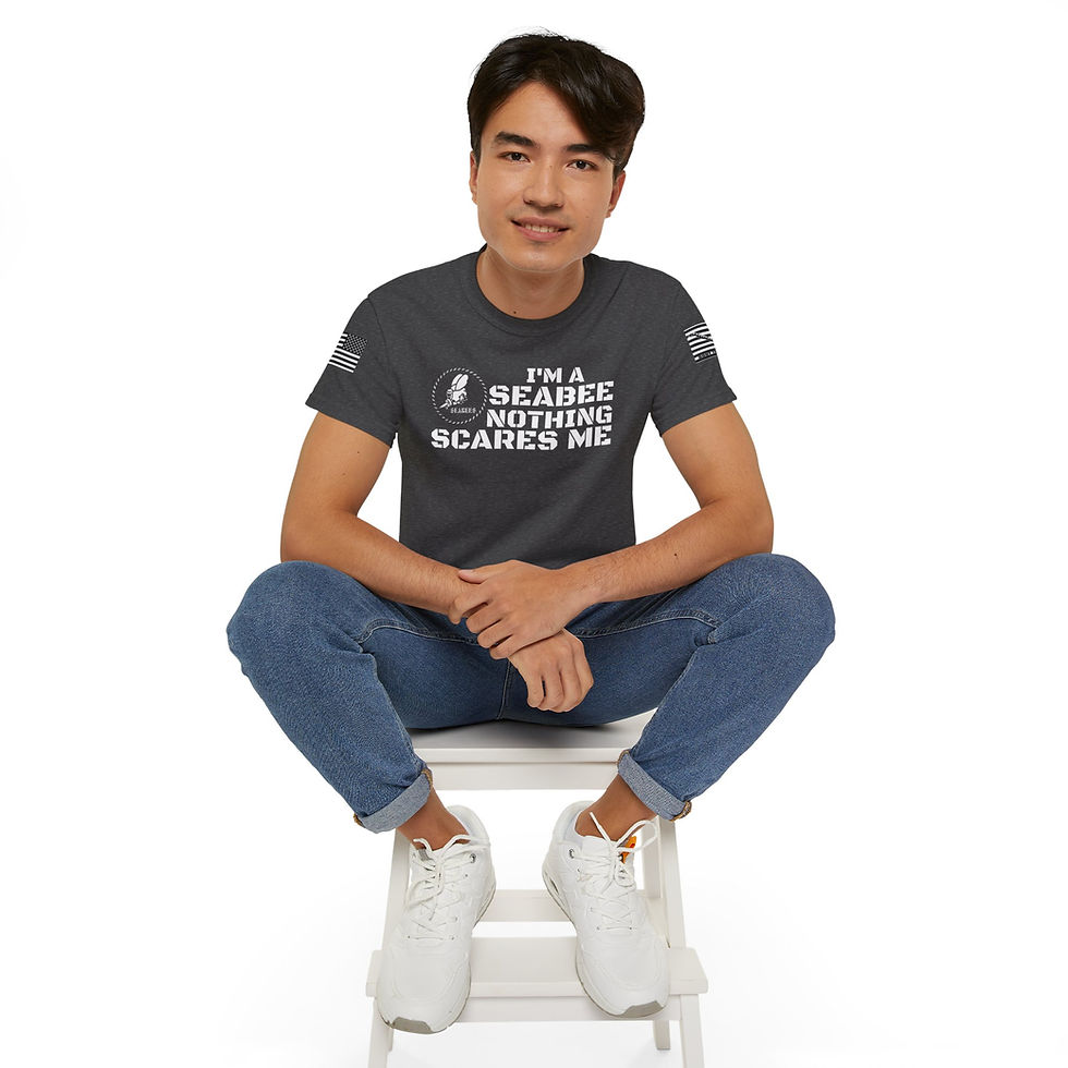 Thumbnail: Nothing Scares Me T-shirt Jack Flag Im a Seabee