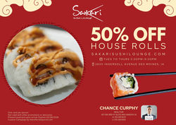 January 2026 Deal - Sakari Sushi