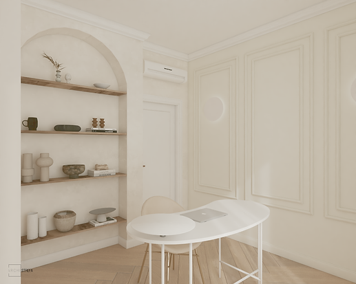 BIURO_KUCHNIA I JADALNIA_PROJEKT WNETRZA_ARCHISTREFA