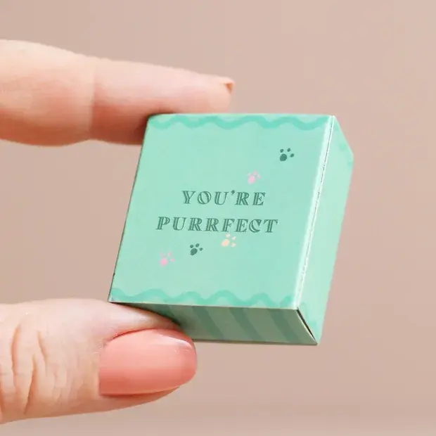 Thumbnail: Matchbox Ceramic Token: Cat