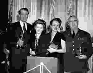 Gary Cooper, Joan Fontaine, Mary Astor and Donald Crisp