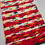 Thumbnail: Handwoven Rug 30" wide (red, white, yellow, black, dark green)