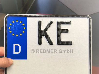 VooSale Eurokennzeichen 520x110mm - DIN Zertifiziert Mit Wunschprägung