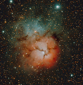 The Trifid Nebula (M-20) CLOSEUP