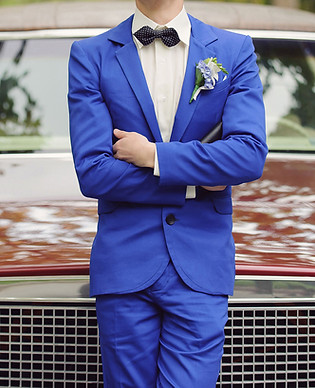 Groom in Blue