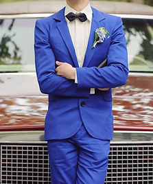 Marié en bleu