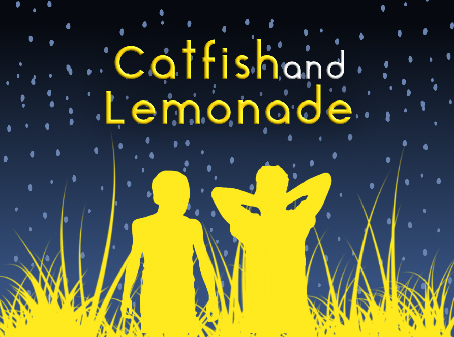 Early draft of "Catfish & Lemonade" cover art for the collection of stories and screenplays.