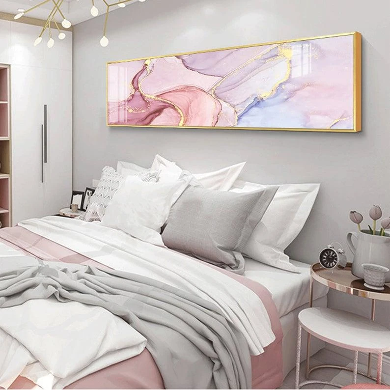 אבסטרקט יום חדש תמונת זכוכית יוקרתית לחדר שינה דגם 9433441-1