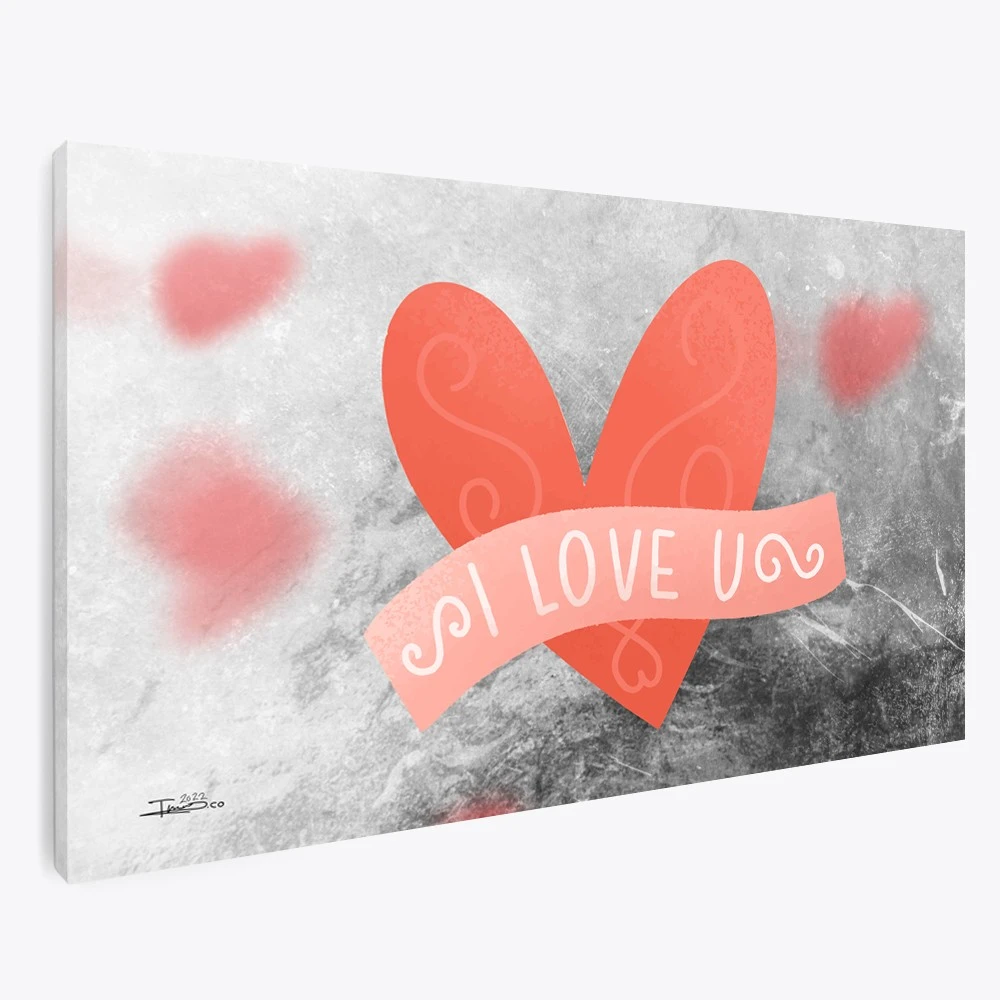 תמונה לילה אוהבים לחדר שינה רוזלין הדפס בנושא זוגיות ורומנ' - דגם 135601