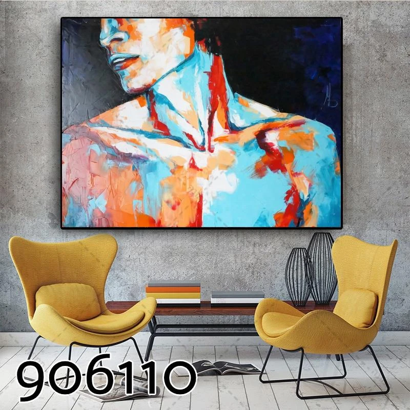 ציור קיר על קנבס לסלון דגם 906110