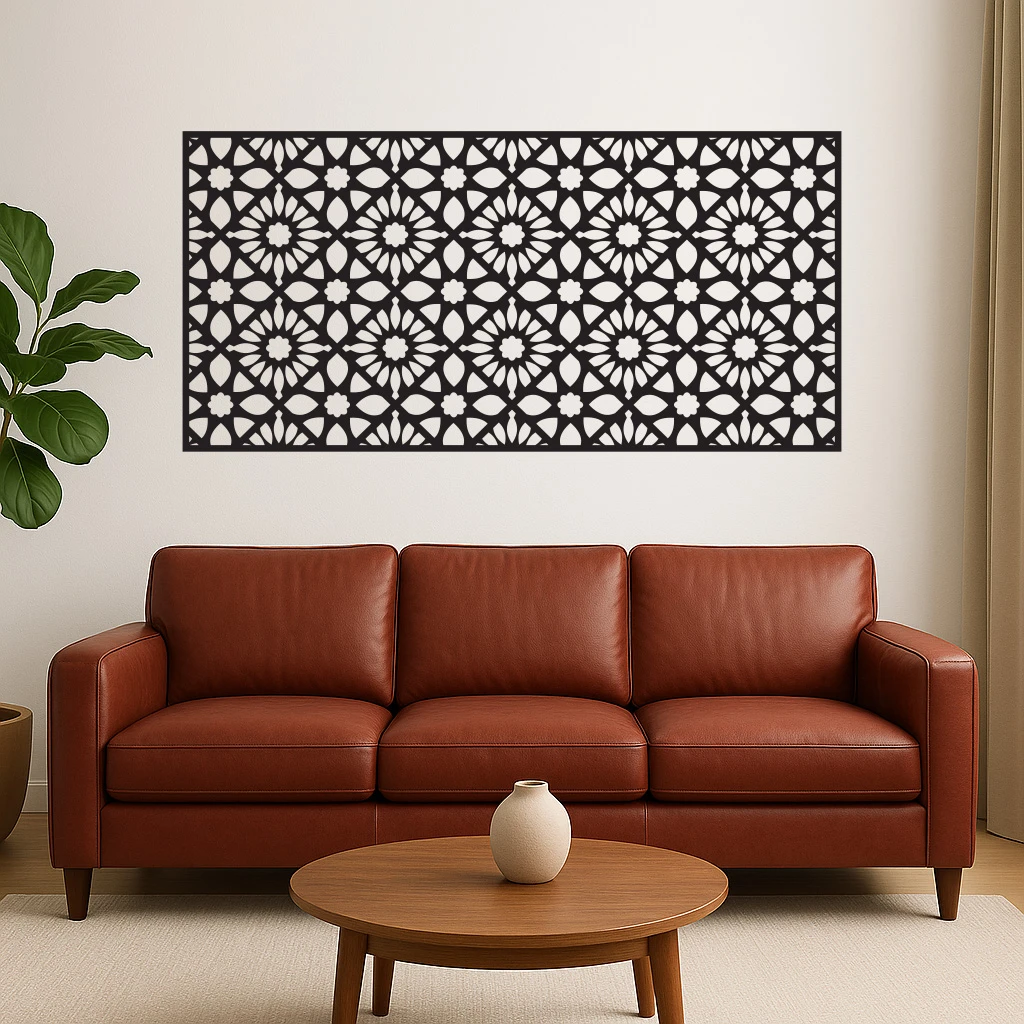 משרביות מתכת עיצוב בסגנון גיאומטריות-MAMAL-00050 1X2