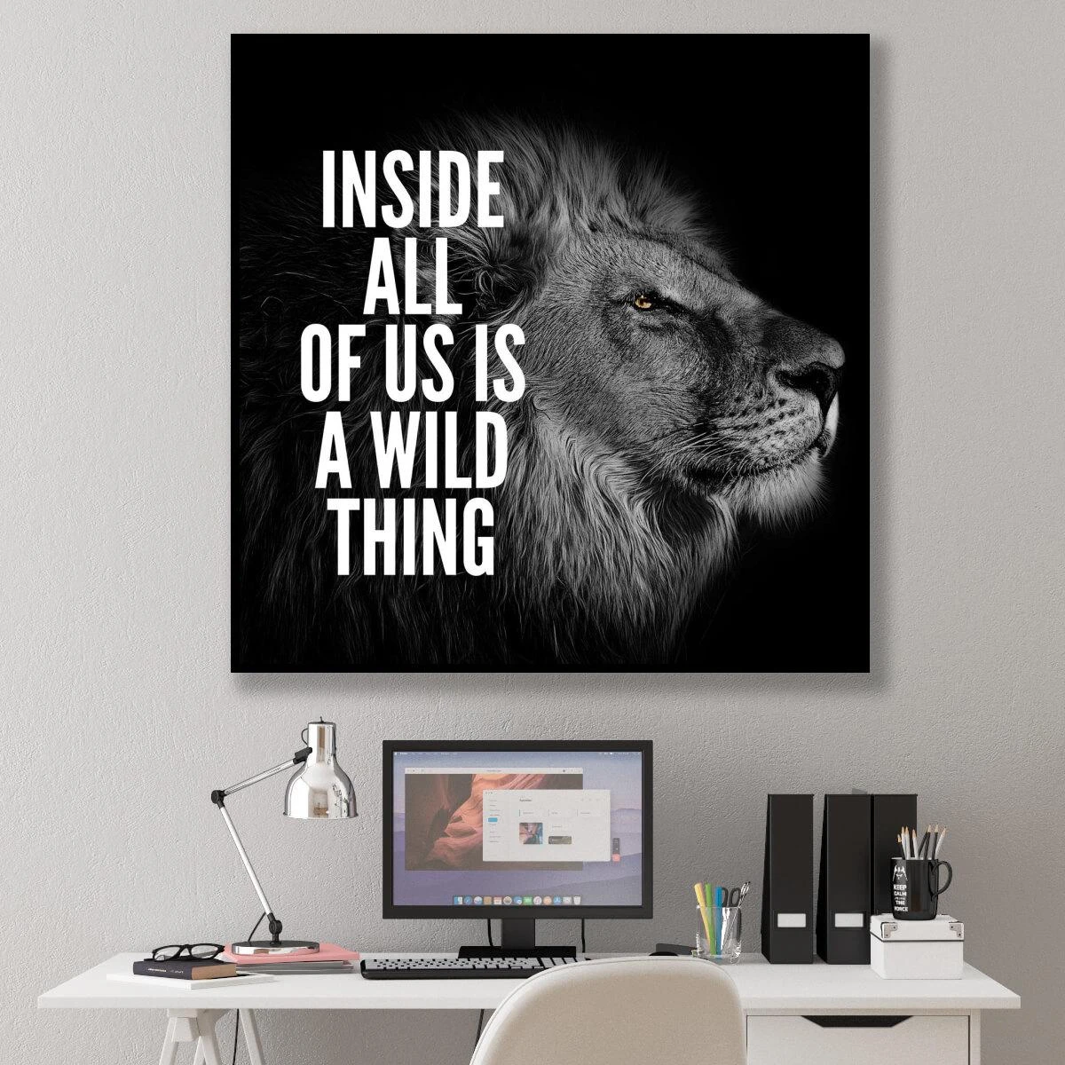 העוצמות שבתוכך - תמונות שחור לבן מוטיבציה למשרדים מעוצבים או לחדר שינה דגם 3728401