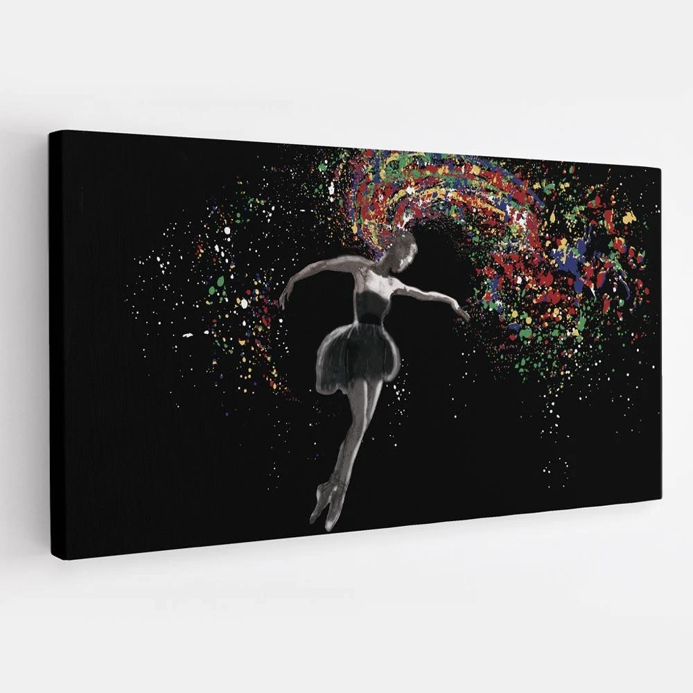 הדפס ייחודי על קנבס רקדנית אולימפית לסלון תמונת קנבס ציור צבעוני - דגם acetm16p2205print