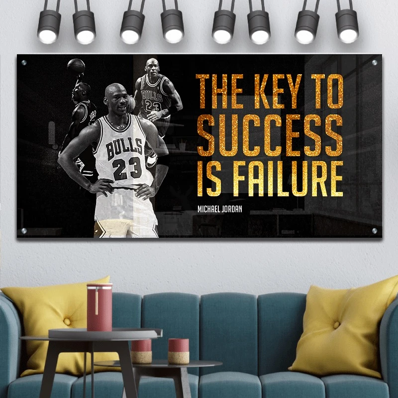 תמונות זכוכית לחדר ילדים מייקל ג'ורדן הדפסה על זכוכית דמויות ואנשים ואנשים - דגם gleotm23011607