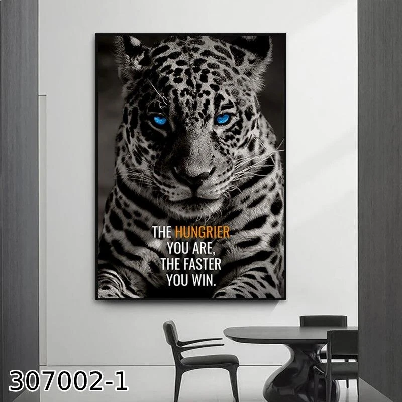 The HUNGRIER  תמונת מוטיבציה לתליה במשרד דגם 307002-1