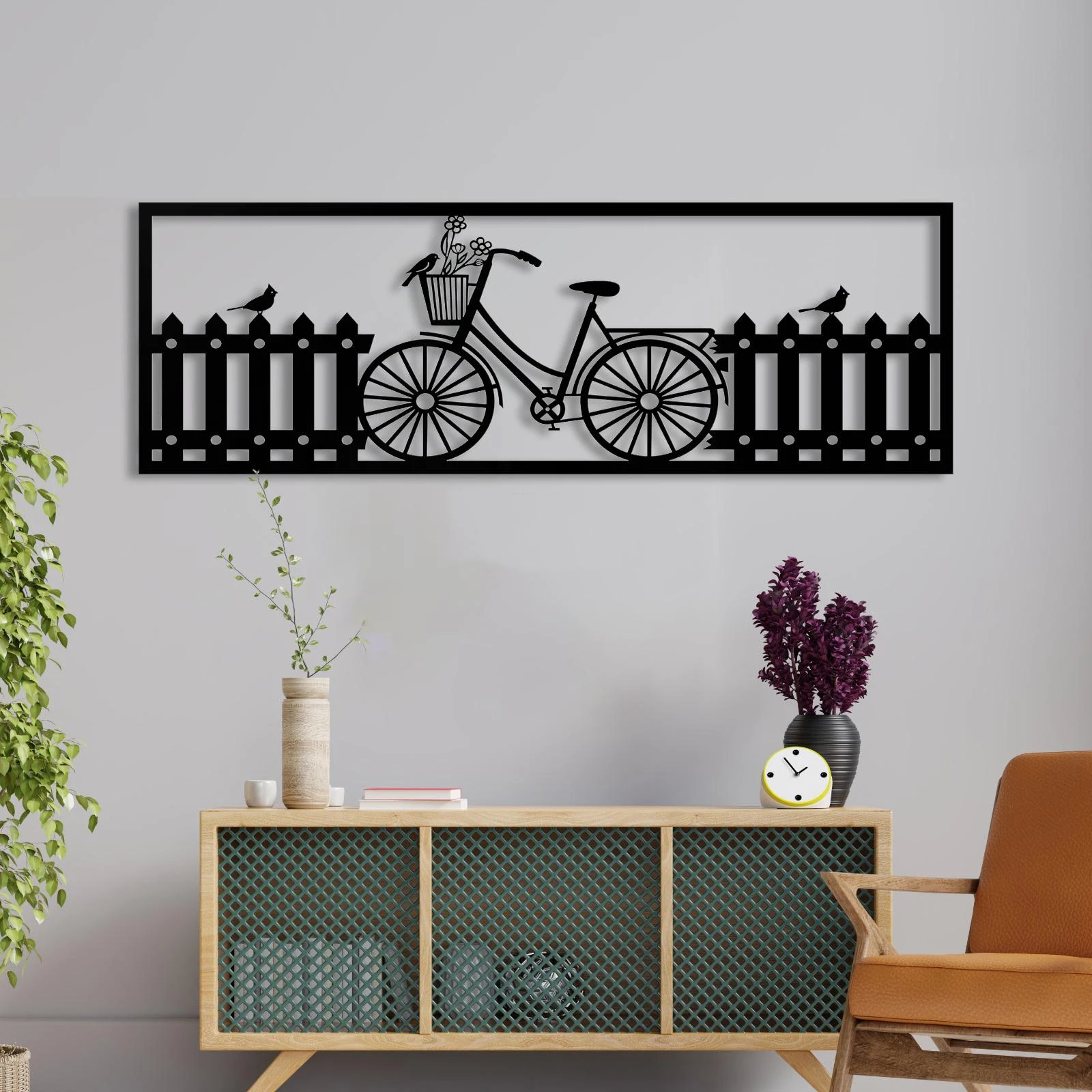 תמונה מינימליסטית לרוחב - יוצאים לטיול תמונת עץ לסלון לחדר שינה למטבח דגם m100