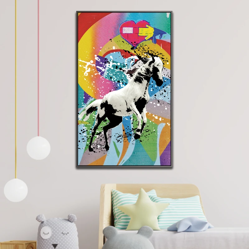גפריטי סוס מלחמה - הדפס לבית לחדר שינה או למשרד בצבע צבעוני דגם 134899