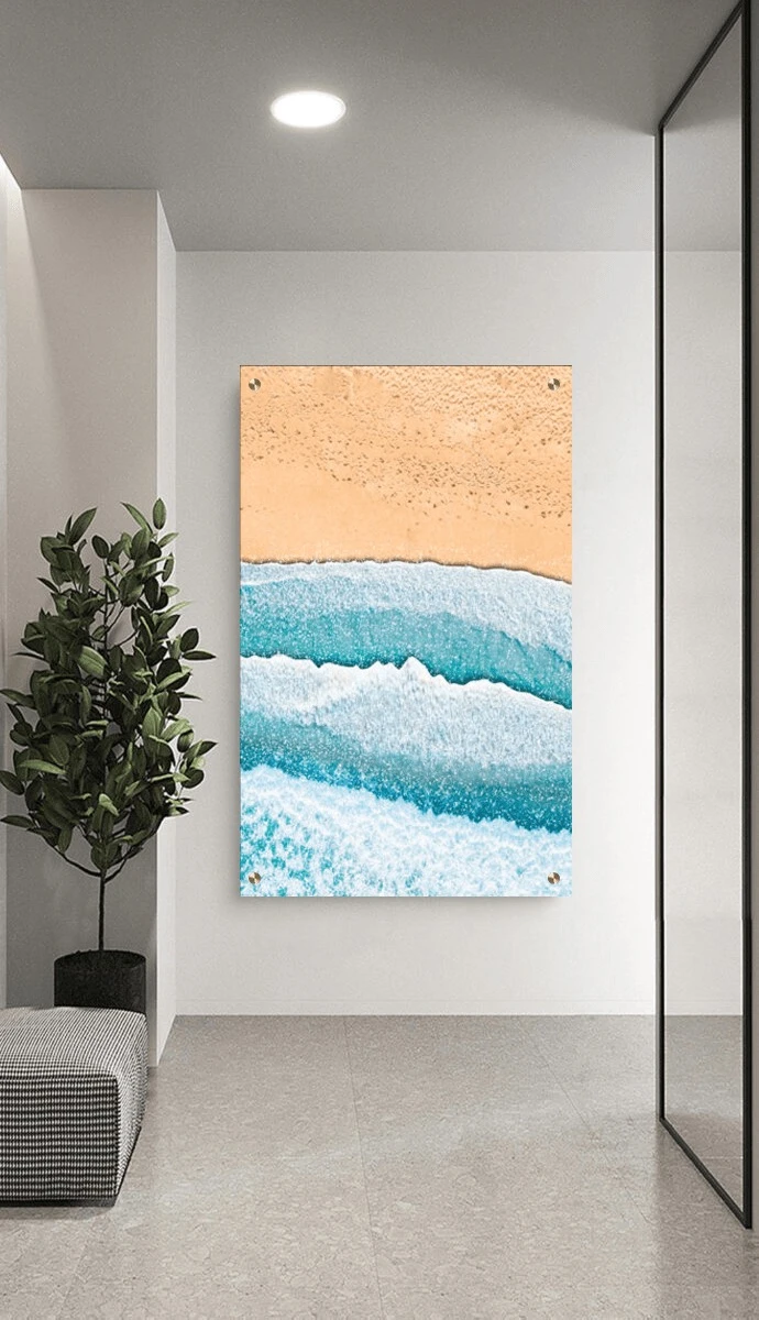 תמונת זכוכית למשרד Anne-Sophie ציור על זכוכית בסגנון אבסטרקט - דגם G616823