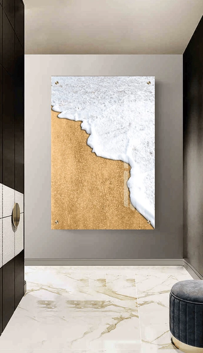 תמונת זכוכית לקליניקה Angélique ציור על זכוכית בסגנון אבסטרקט - דגם G42356