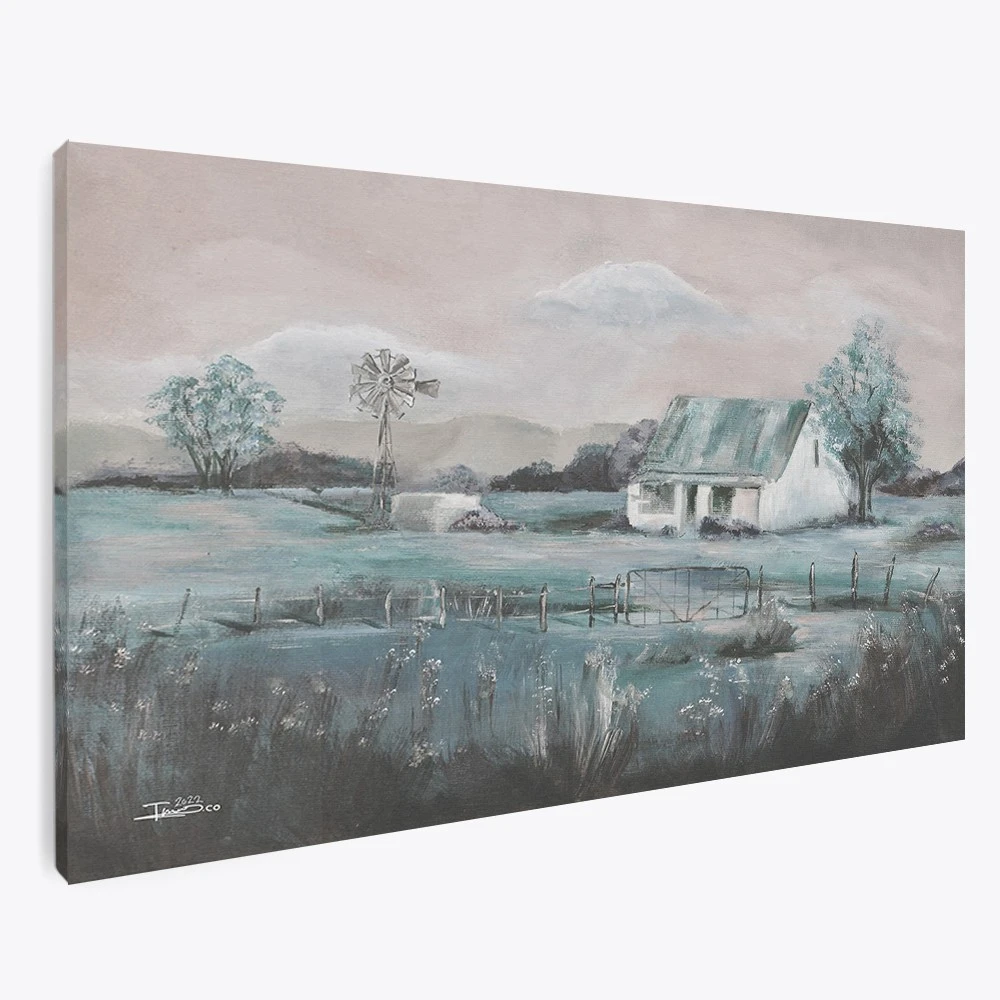 תמונת קנבס כפרית לפינת אוכל נאקון ראטצ'אסימה הישנה ציור בסגנון כפרי - דגם 135591