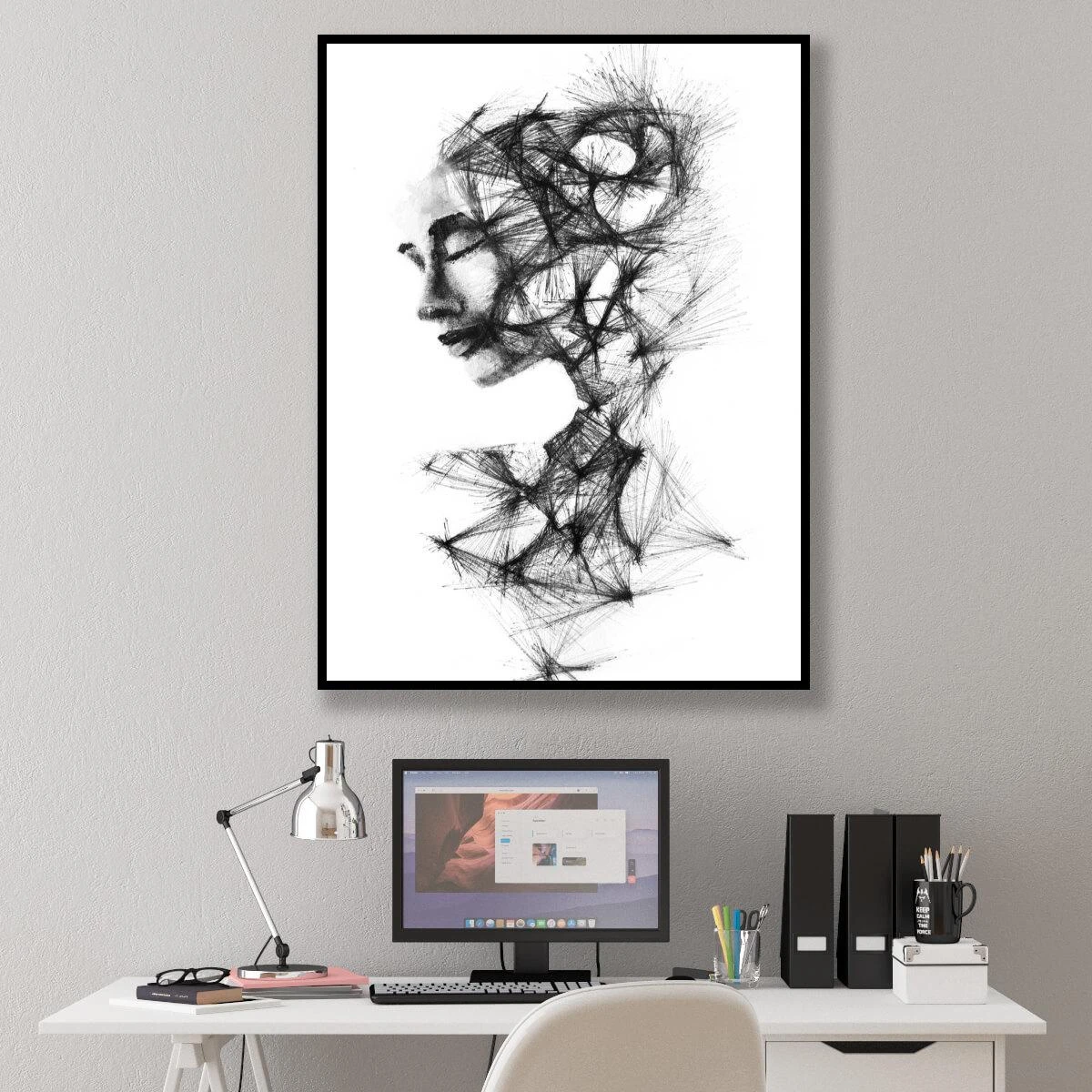 התנקות - תמונת אווירה מדהימה לתליה במשרדים מעוצבים או חדר שינה דגם 3728406