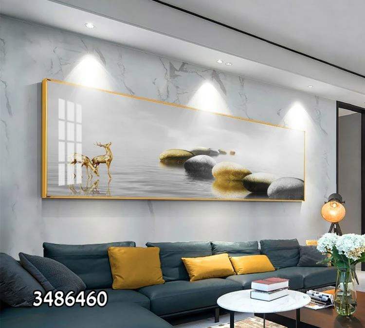 'זוג איילים' תמונות נופים על קנבס תמונה של ים מאורכת לסלון או למשרד דגם 3486460