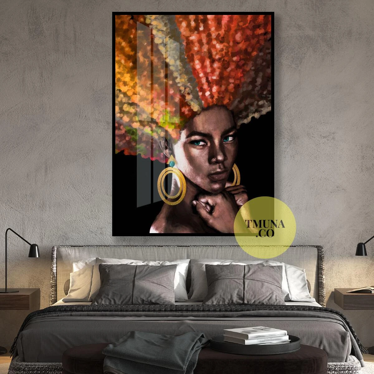 הדפס ייחודי לתלייה בסלון או בחדר שינה - עוצמתית #2 דגם 134872-2