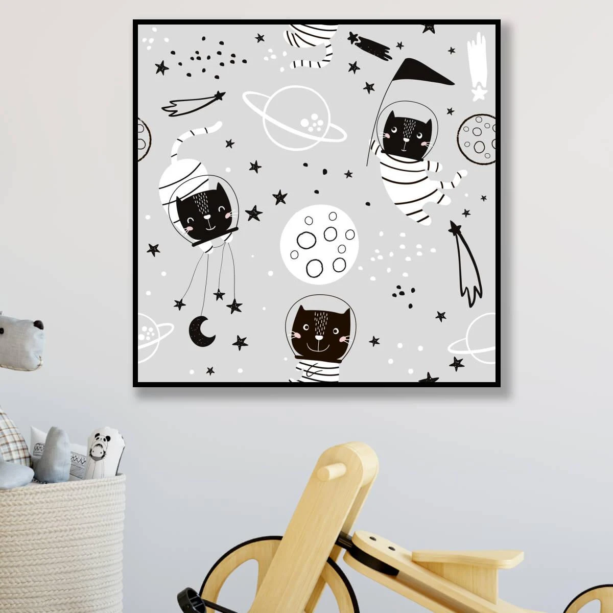 חלומות מתוקים - תמונה לחדרי תינוקות או ילדים הדפסה על קנבס או זכוכית דגם 3728332